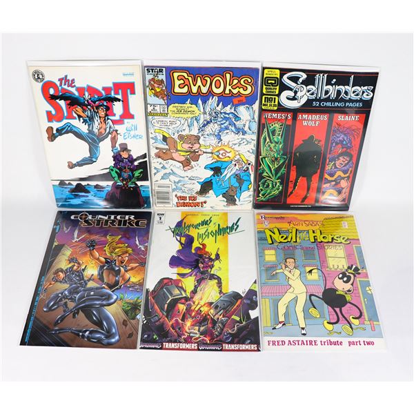 X6 ASSORTED COMICS INCLUDES SPELLBINDERS