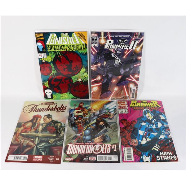 X5 COMICS INCLUDES THE PUNISHER