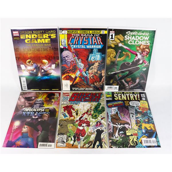 X6 ASSORTED MARVEL COMICS INCLUDES SPIDER-GWEN