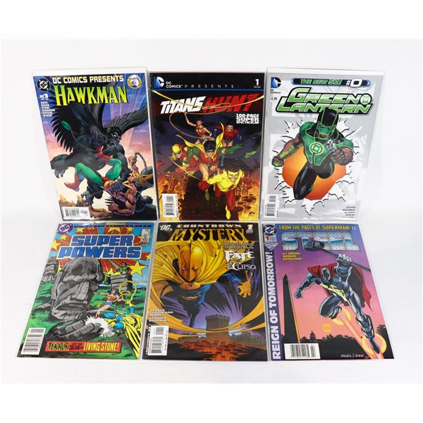 X6 DC COMICS INCLUDES GREEN LANTERN