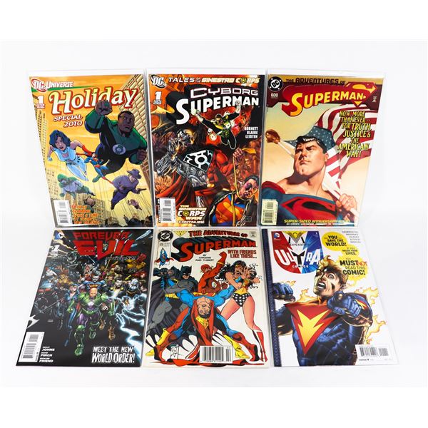X6 SUPERMAN COMICS