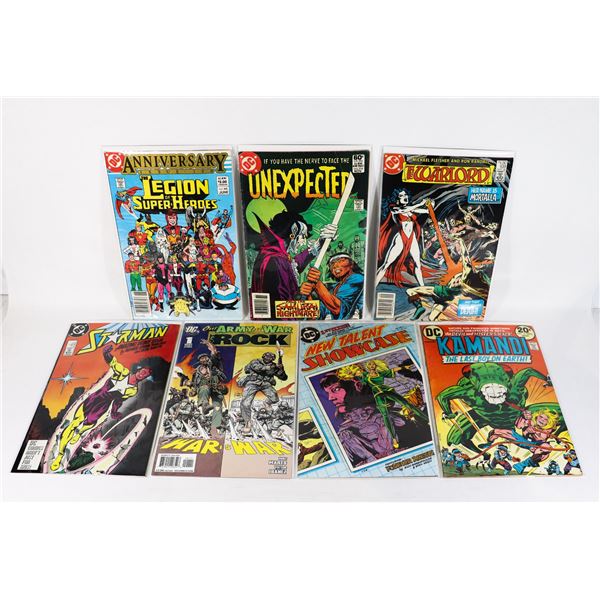 X7  DC COMICS INCLUDES THE WARLORD