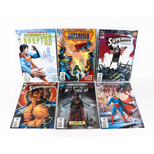X6 SUPERMAN COMICS