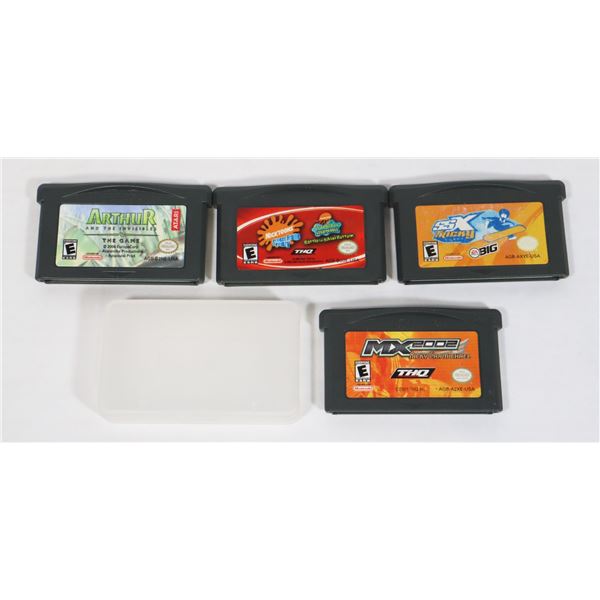BUNDLE OF 4 NINTENDO GAMEBOY ADVANCE GAMES