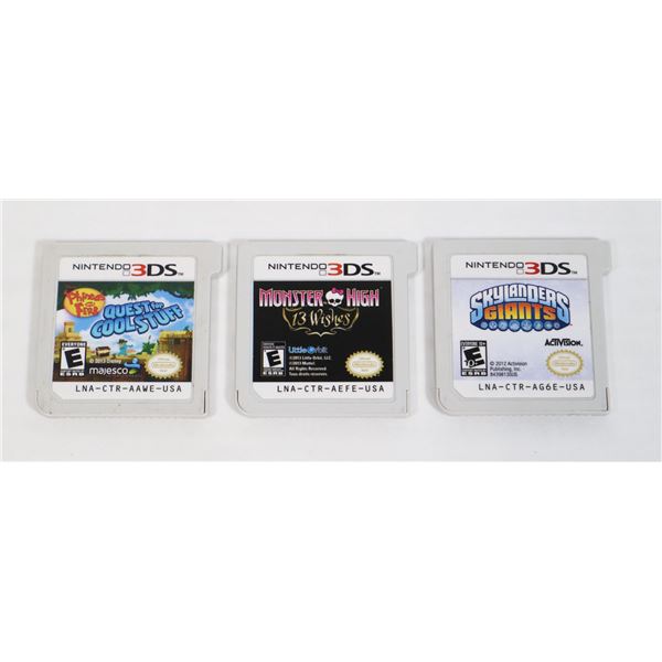 BUNDLE OF NINTENDO 3DS GAMES INCLUDING: