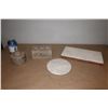 Image 1 : LOT DE 4 ITEMS EN PIERRE ASST