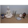 Image 1 : LOT DE 4 OBJETS DÉCORATIFS ASSORTIS