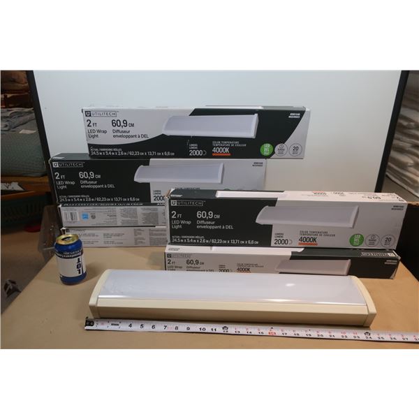 LOT DE 6 LUMIÈRES LED 2' 2000LUMENS, 4000K
