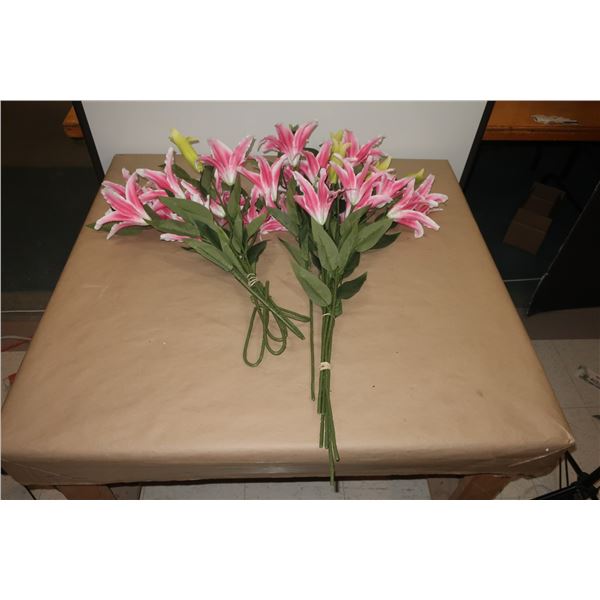 LOT DE FLEURS ARTIFICIELLES