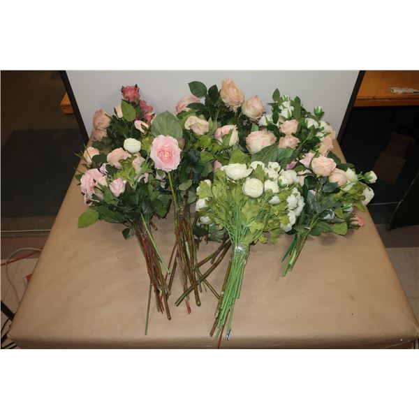 LOT DE FLEURS ARTIFICIELLES
