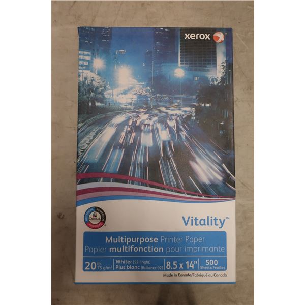 PKG DE 500 FEUILLES DE PAPIER 8-1/2"x14" -BLANC