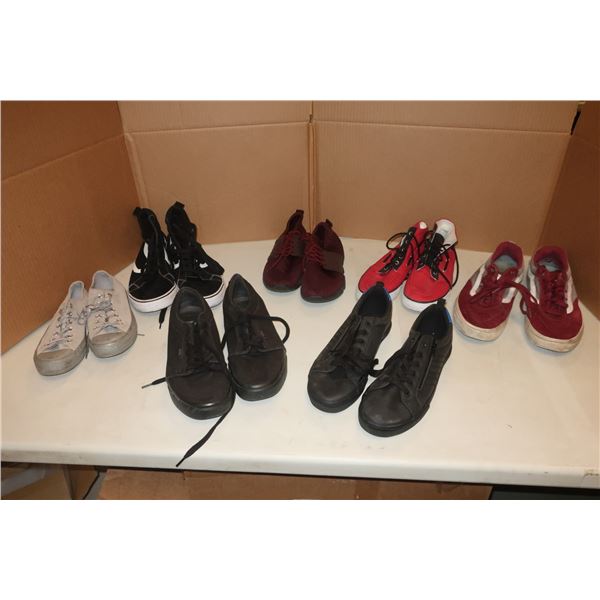 LOT DE 7 CHAUSSURES ASST D'HOMMES -TAILLES ASST