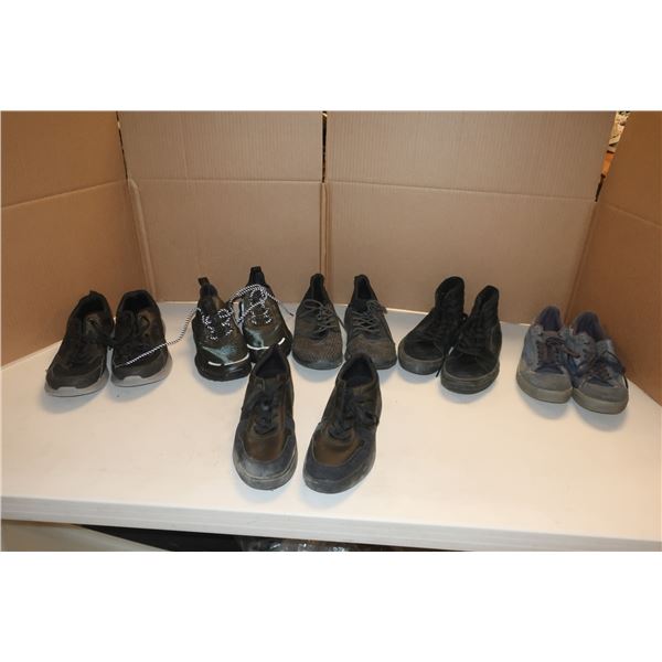 LOT DE 6 CHAUSSURES ASST D'HOMMES -TAILLES ASST