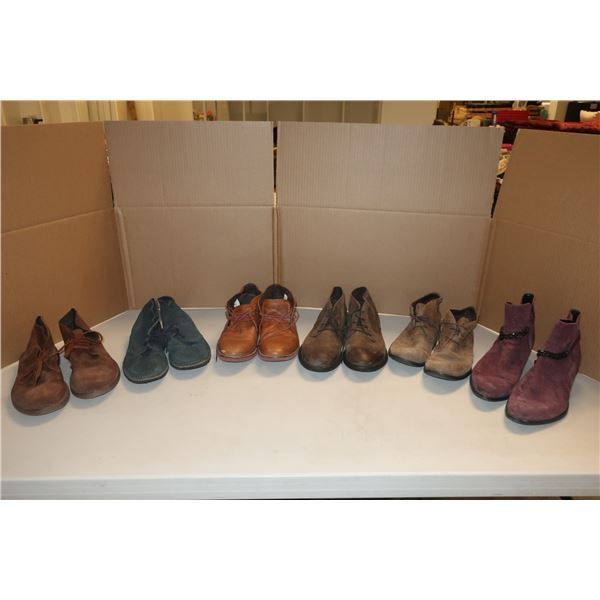LOT DE 6 CHAUSSURES ASST D'HOMMES -TAILLES ASST