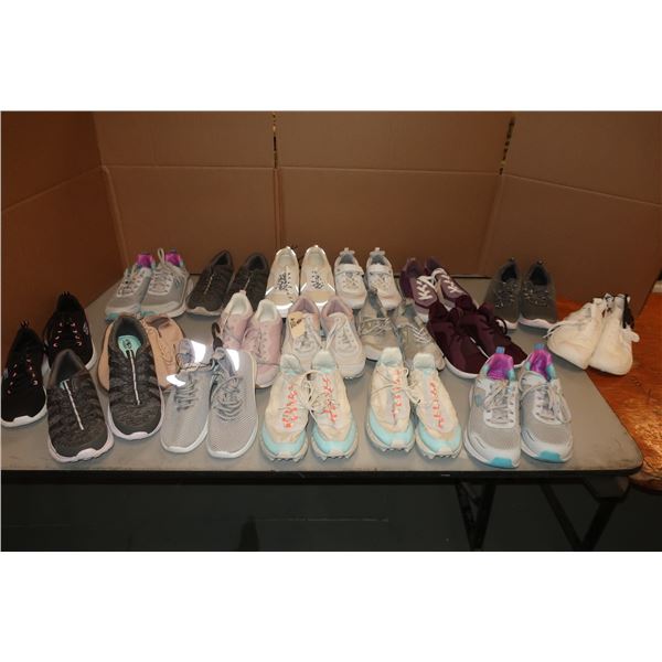 LOT DE 18 CHAUSSURES ASST DE FEMMES -TAILLES ASST