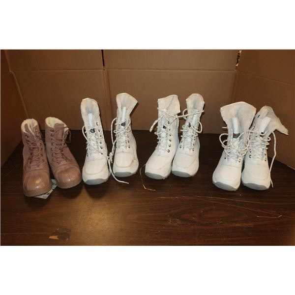 LOT DE 4 BOTTES ASST DE FEMMES -TAILLES ASST
