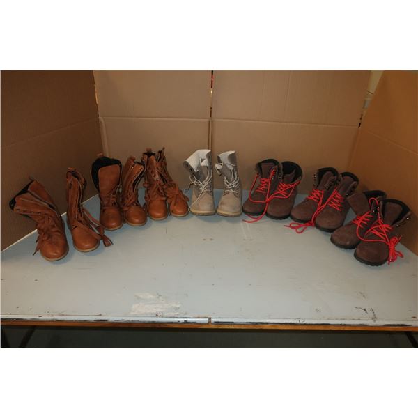 LOT DE 7 BOTTES ASST DE FEMMES -TAILLES ASST