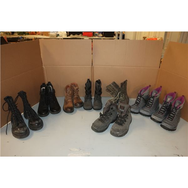 LOT DE 8 BOTTES ASST DE FEMMES -TAILLES ASST