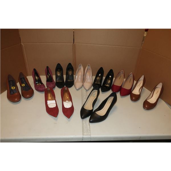 LOT DE 9 CHAUSSURES ASST DE FEMMES -TAILLES ASST