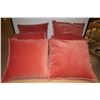 Image 1 : LOT DE 6 COUSSINS ROSE