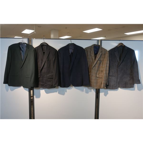 LOT DE 5 VESTES BLAZER POUR HOMMES