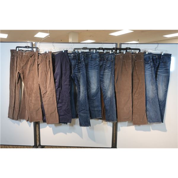 LOT DE 10 PANTALONS POUR HOMMES