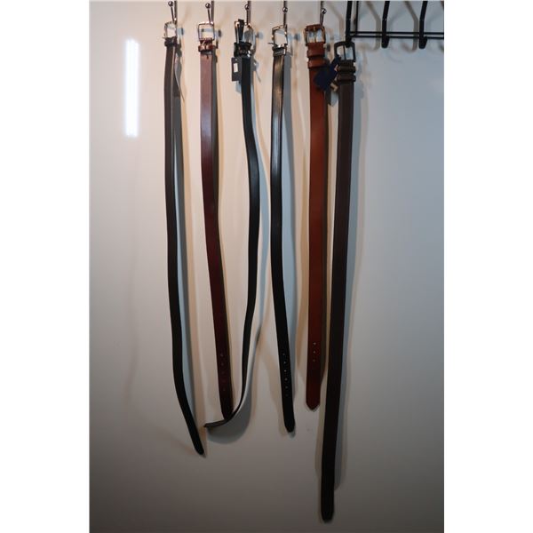 LOT DE 6 DE CEINTURES POUR HOMMES