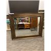 Image 2 : MIRROR IN GOLD ORNATE WOOD FRAME - 51" x 41"
