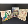 Image 2 : LOT DE 5 OEUVRES D'ART ASSORT.