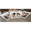 Image 1 : LOT DE 4 CADRES IKEA (SILVERHÖJDEN) AVEC IMAGES D'ENFANTS