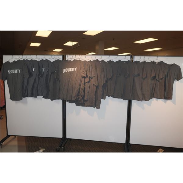 LOT DE 28 T-SHIRTS "SECURITY"