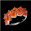 Image 1 : Natural Mexican Orange Opal Ring