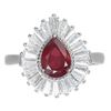 Image 1 : Natural Pigeon Blood Red Ruby Ring