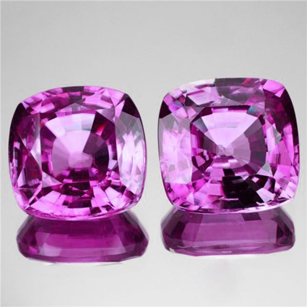 Natural Violet Pink  Sapphire Pair {Flawless-VVS}