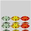 Image 1 : Natural Multi Color Sapphire 6 Pcs {Flawless-VVS}