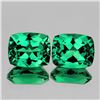 Image 1 : Natural Emerald Green Topaz Pair {Flawless-VVS1}