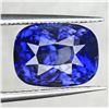 Image 1 : Natural Cushion Royal Blue Sapphire (Flawless-VVS)