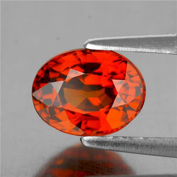 Natural Orange Spessartite Garnet 1.32 Cts [Flawless-VVS]