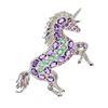 Image 1 : Natural Amethyst Colombian Emerald Rhodolite Brooch