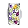 Image 3 : Natural Citrine Amethyst Peridot Rhodolite Ring