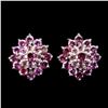 Image 1 : Natural Untreated Rhodolite Garnet Earrings