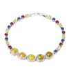 Image 1 : Natural Opal Multi Color Sapphire & Ruby Bracaelet