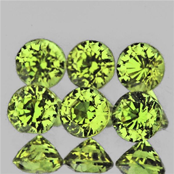 Natural Green Yellow Mali Garnet 6 Pcs {Flawless-VVS}