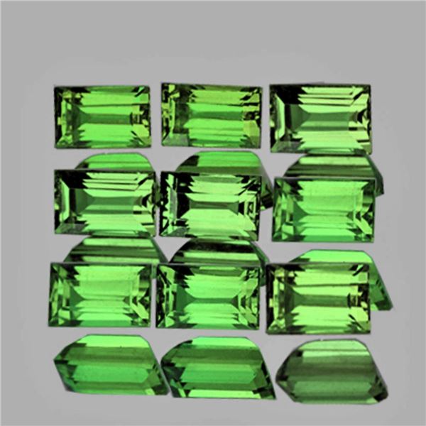 Natural Green Tsavorite Garnet 9 Pcs{Flawless-VVS}