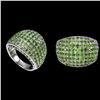 Image 1 : Natural Unheated  Chrome Diopside Ring