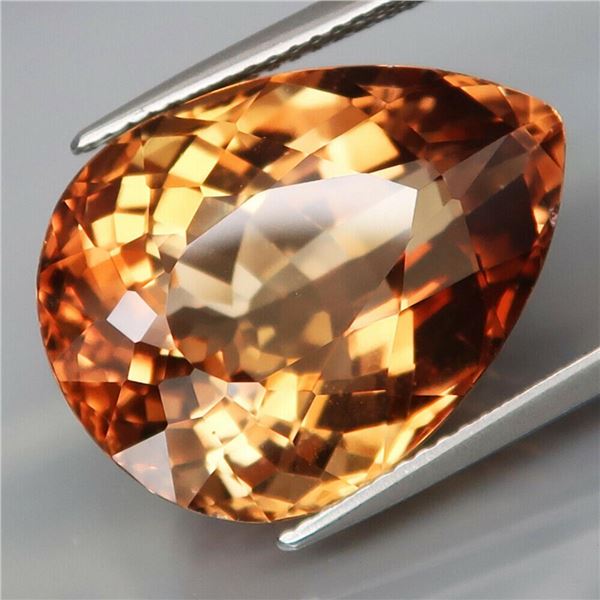 Natural Brazil Peach Champagne Topaz 23.95 Cts