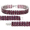 Image 1 : Natural Unheated  Rhodolite Garnet Bracelet