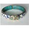 Image 1 : Natural Tibet Hand Made Lapiz Lazuli,Turquoise  and Sea Shell Bangle