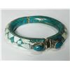 Image 1 : Natural Tibet Hand Made Turquoise & Sea Shell Bangle