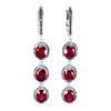 Image 1 : Natural Ruby & Sapphire Earrings